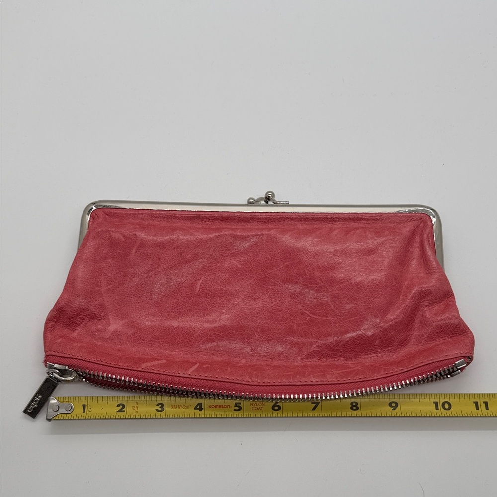 HOBO Pink Leather Clutch with Silver Accents - Picture 8 of 9